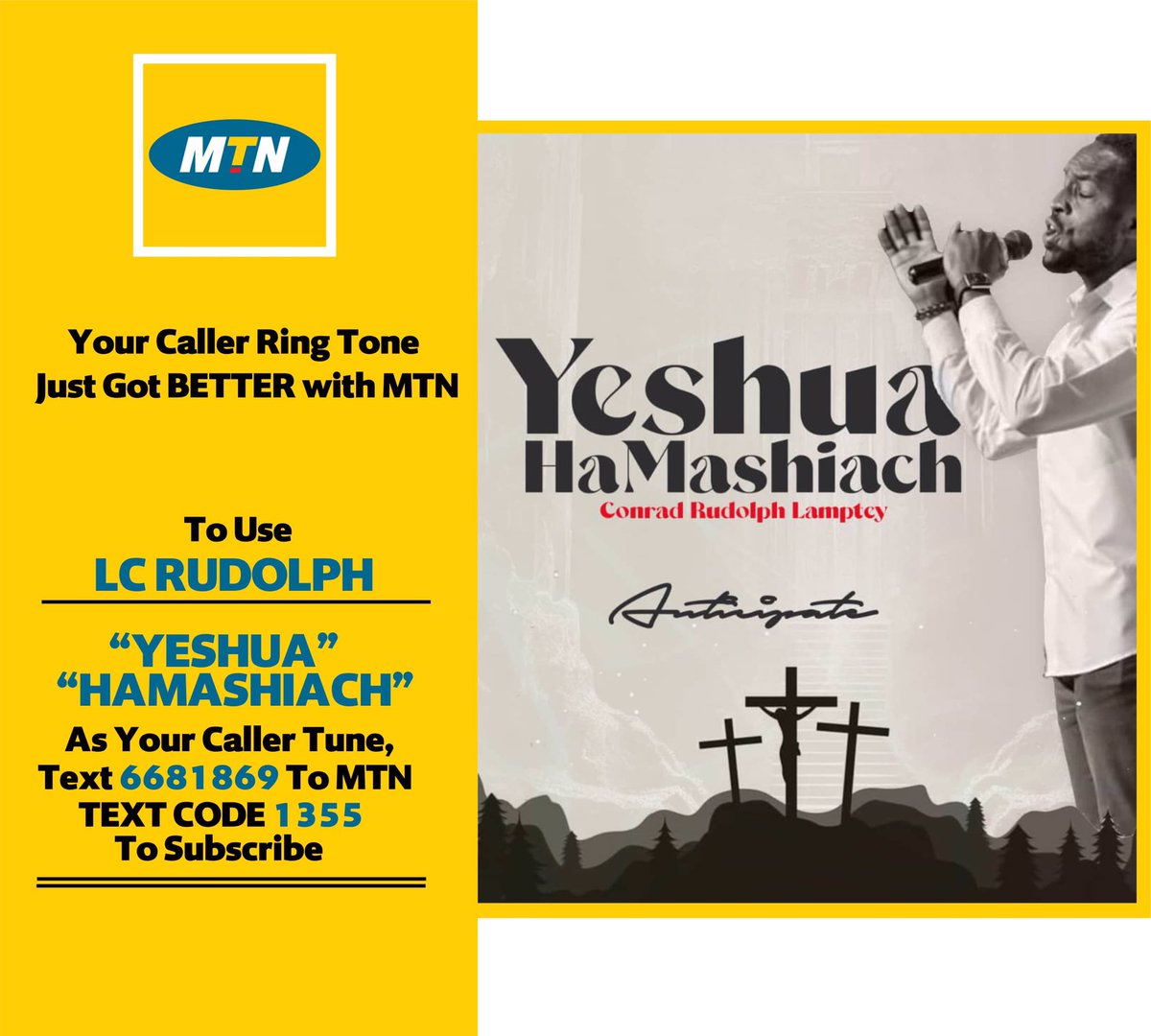 MacflyG4's tweet image. Greetings Family ❤️

Kindly VOTE for my brother
L C RUDOLPH who has been nominated for GOSPEL ARTIST OF THE YEAR at the Global Prestigious Award 🏆

And SUBSCRIBE to MTN Caller Tune to have his song YESHUA HAMASHIACH as your caller tune 🤩

Thank you for your support. 🎶💫