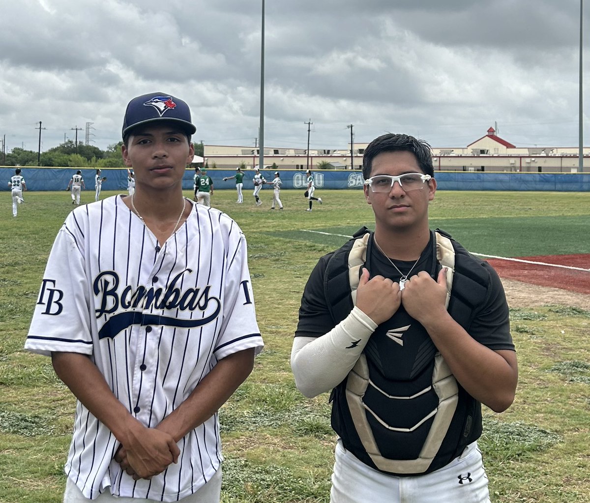 1836Roughriders's tweet photo. FINAL :  Texasbombas 17U - Martinez - (10) / Texas Pilots 17U (2)
•
POG: Augie Jimenez  (2.1IP, 3K, 0R)
(2-3) 1R  @augiejimenez99 
•
Sammy Colunga (1-2) 1R 
@ssammy_6 

#perfectgame #walkoffsports https://t.co/1PJJIG0WLw
