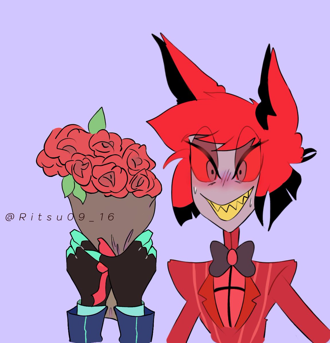 Ritsu09_16's tweet photo. Coso viejo que olvidé 

#StaticRadio #voxal #Alastor #Vox 
#AlastorxVox #HazbinHotel https://t.co/qxycwnxCQd