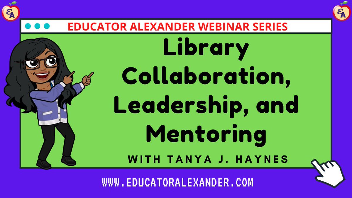 educatoralex's tweet photo. 😭Missed Library Collaboration, Leadership, and Mentoring Webinar

😃You can still watch it here

☑️https://t.co/8T0VKqKFrd

#futurereadylibs #librarian #librarytwitter #library #ala #yalsa #librarylife #books #aasl #tlchat #tlelem #istelib #aisl #LoveLibraries @fiyalibrarian https://t.co/9x1dqJXwgh