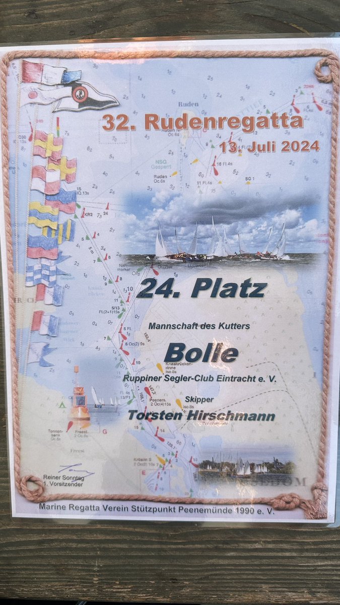 RSC_Kutter's tweet photo. Bolle Platz 24 von 36 bei der Runderegatta Peenemünde https://t.co/ZWJx9hM4uG