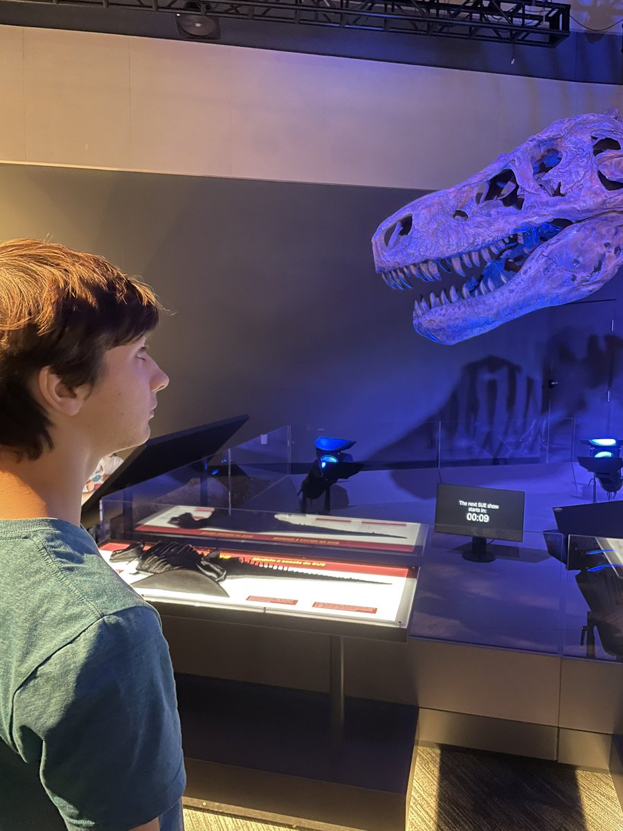 cpsmyers's tweet image. Saw “Sue” and much more at the @STLScienceCtr today. The fossil collection gave me some good info to use for place based learning in class. #pbl #cpsscience