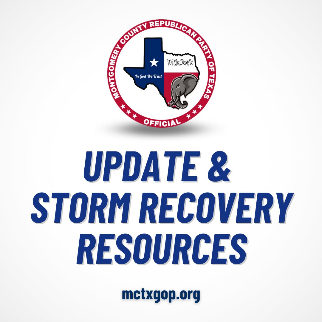 mctxgop's tweet photo. Where to find the most up-to-date information on power restoration, cooling centers, shelters, debris removal, property value reassessments, and insurance claims: https://t.co/rdhpc6e8E8

#montgomerycountytx #mctxgop #beatberyl https://t.co/OZBEaFwOoF