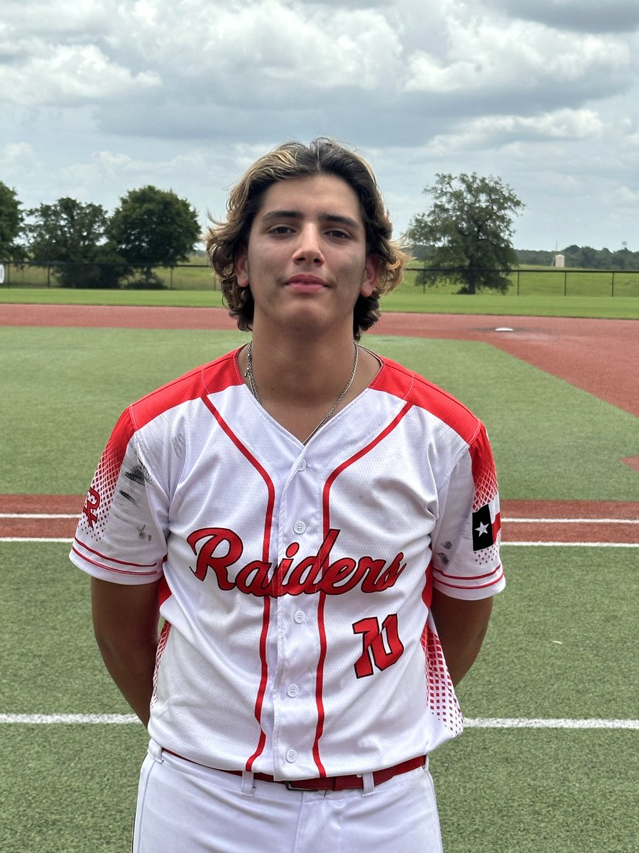 F: Lubbock Raiders 7, Waco Storm 16U 4
PoG: Adam Trevino 2-3, 2B, 3 RBI
