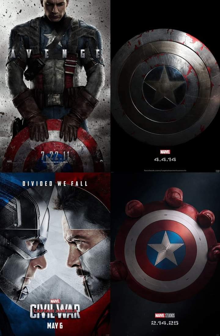 SiteLachoza's tweet photo. Pósters de todas las películas del Capitán América. https://t.co/4hwmy6A5WD