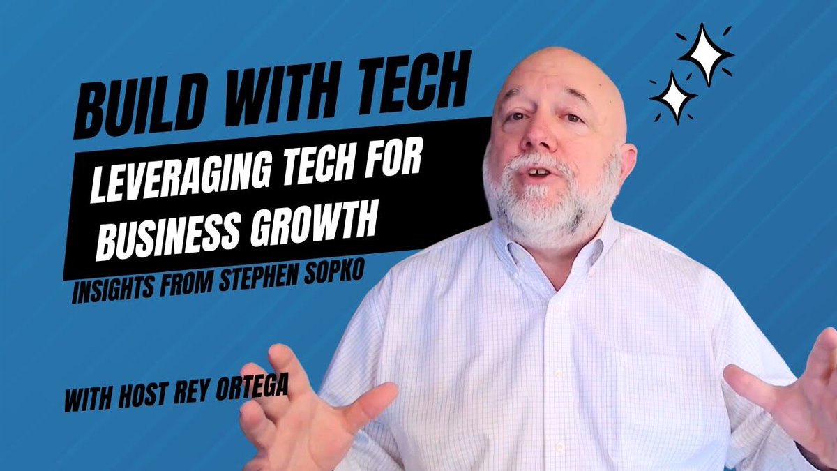 GrataSoftware's tweet photo. Check out Build With Tech's new episode: Leveraging Tech for Business Growth: Insights from Stephen Sopko https://t.co/NEFC8cNXTe https://t.co/HFCnOArR63