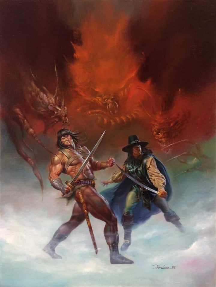 Art: Dorian Vallejo

Used as cover for The Savage Sword of Conan issue 162.