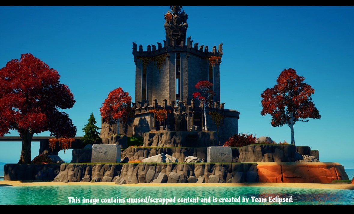 QuirkzCreates's tweet photo. 🥳🎉FUN FACT: 

This was a scrapped POI For Eclipsed Royale Chapter 3, 🍁
you could go INSIDE the terrain! https://t.co/6KfoLcFQf4