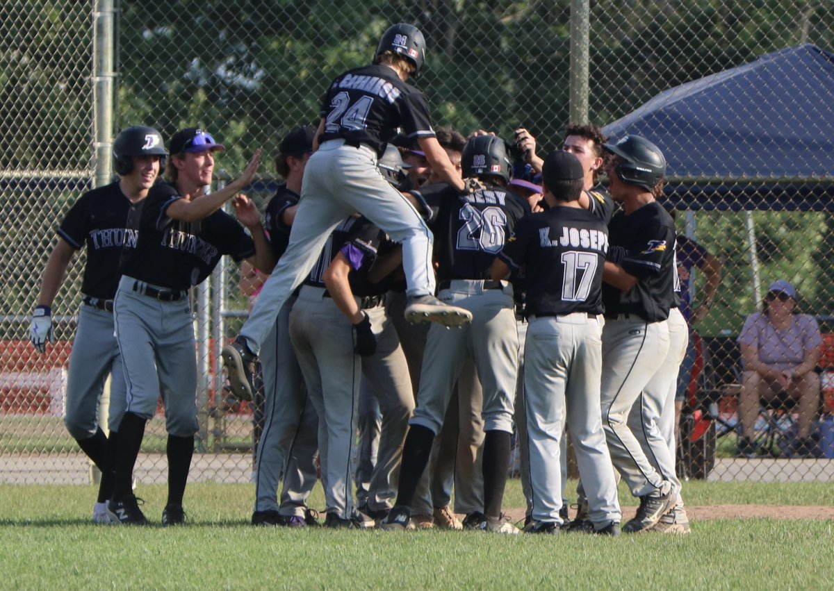 Tecumseh Thunder 16u (@tbcthunder16u) on Twitter photo Another walk off win! Thunder advance to the semi finals of the #BuckeyeElite.
72 started the tournament, only four remain. #bleedpurple <a href="/TecumsehThunder/">Tecumseh Thunder</a> <a href="/ThePBLO/">Premier Baseball League of Ontario</a> <a href="/PrepBaseballON/">Prep Baseball Ontario</a> Another walk off win! Thunder advance to the semi finals of the #BuckeyeElite.
72 started the tournament, only four remain. #bleedpurple <a href="/TecumsehThunder/">Tecumseh Thunder</a> <a href="/ThePBLO/">Premier Baseball League of Ontario</a> <a href="/PrepBaseballON/">Prep Baseball Ontario</a>