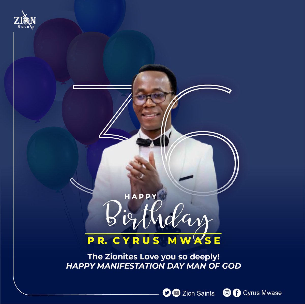 Happy Manifestation day Pastor Cyrus Mwase! You are loved and celebrated!