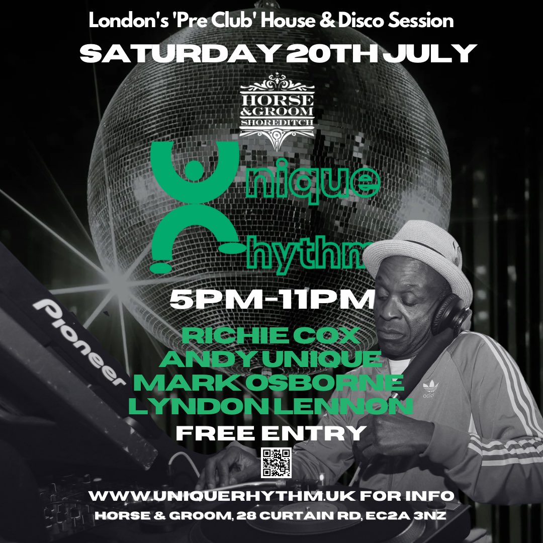 djAndyU's tweet photo. This Saturday @HorseAndGroom_ https://t.co/DzXwq0y8wA