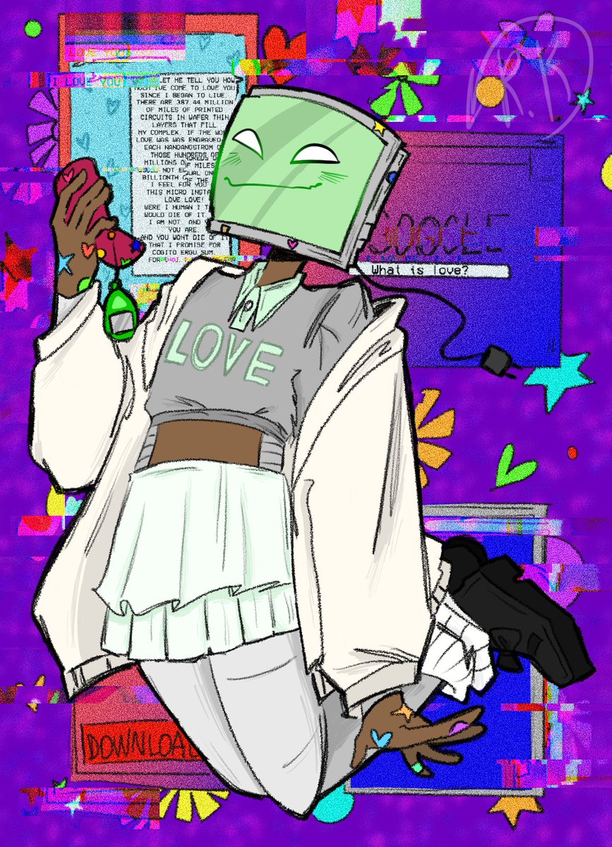 fishy_mom_'s tweet photo. drew something today hehe
their name is I.L.U. ^^

#computeroc #originalcharacter #oc https://t.co/oNWmcRn4k6
