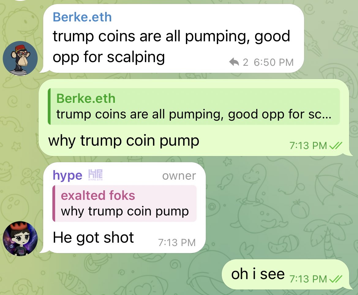 this is how I found out trump got shot