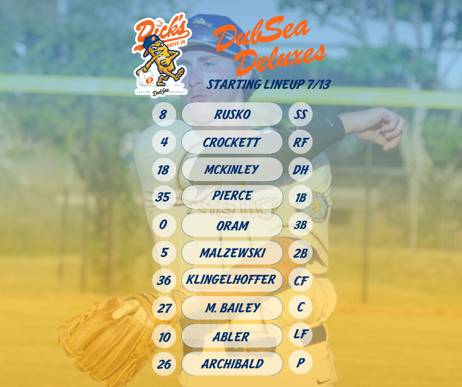 GoFishSticks's tweet photo. Youโre starting line up for the debut of the Dubsea Deluxes! #GoDeluxes #Dubsea #DicksDriveIn https://t.co/qTcCu7KGi6