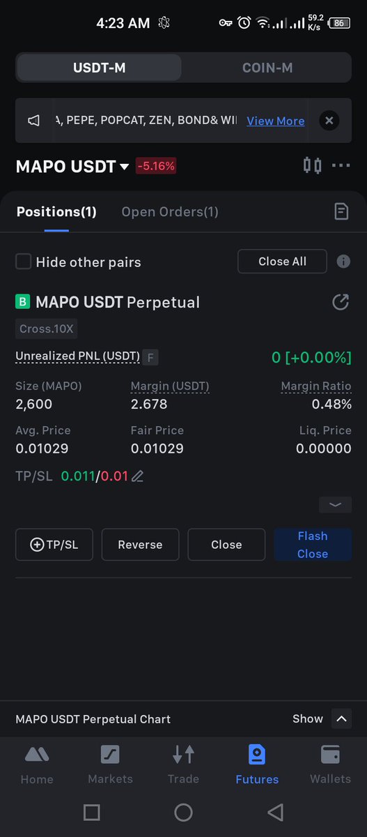 abubakarsohail7's tweet image. Mapousdt long cmp #trade4