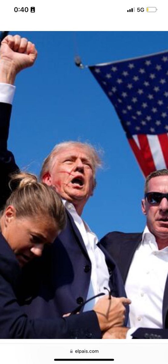 Dani_Espadafor3's tweet photo. Intento de asesinato a 

#Trump. 🇺🇲

Afortunadamente ha salido sólo con magulladuras en la cara.

La élite globalista está nerviosa porque hay un hombre que está en contra de la ONU, la Agenda 2030 y los zurdos.

https://t.co/mr20l88AT4 https://t.co/FRzhGK6SLK