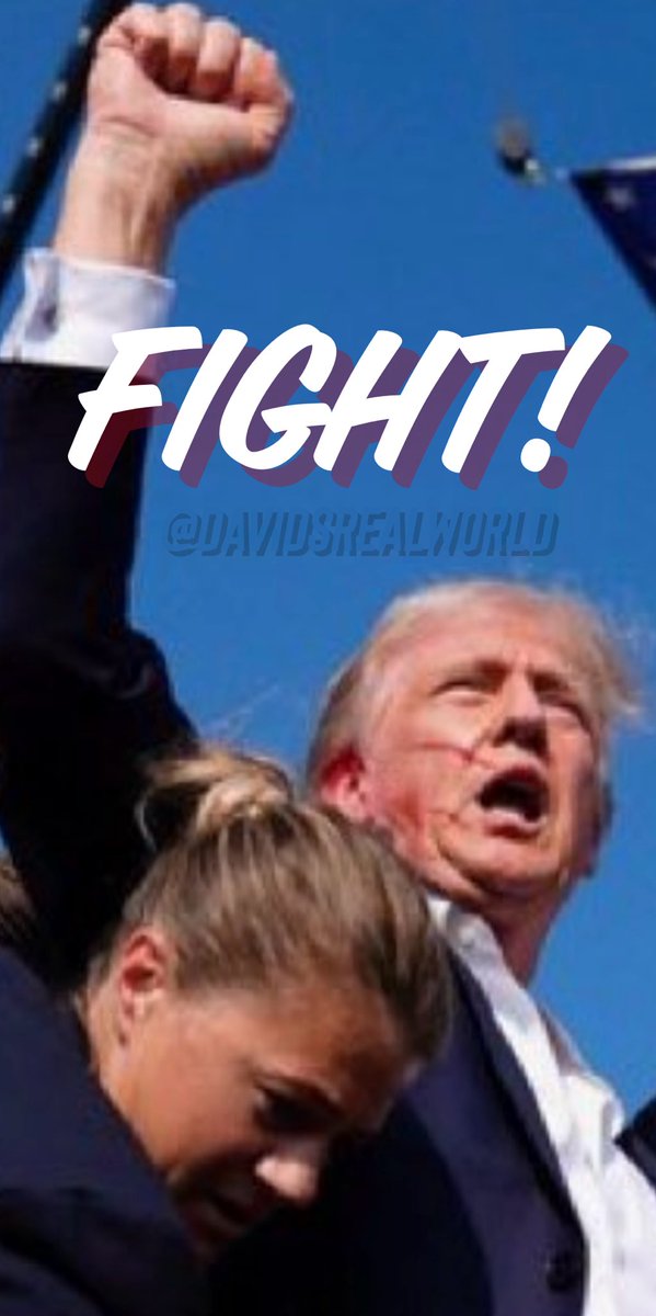 DavidsRealWorld's tweet photo. Prayers for president @realDonaldTrump 
You can’t keep a good man down! #prayersfortrump #fight https://t.co/EIJD4zs0tZ