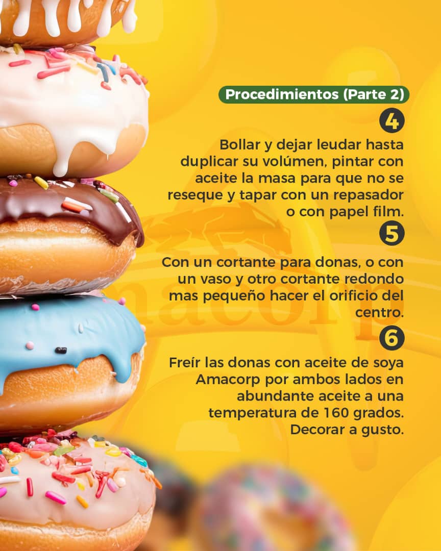amacorpca's tweet photo. Hoy iniciamos nuestros sábados de recetas con Amacorp y nos estrenamos con estas deliciosas donas que me hacen agua la boca 🤤

¿También te gustan? 

Disfrútalas en familia y cuéntame en los comentarios qué tal te quedan 🥯 🍩

Amacorp
¡Es nuestro! https://t.co/d6IUPpfBsA