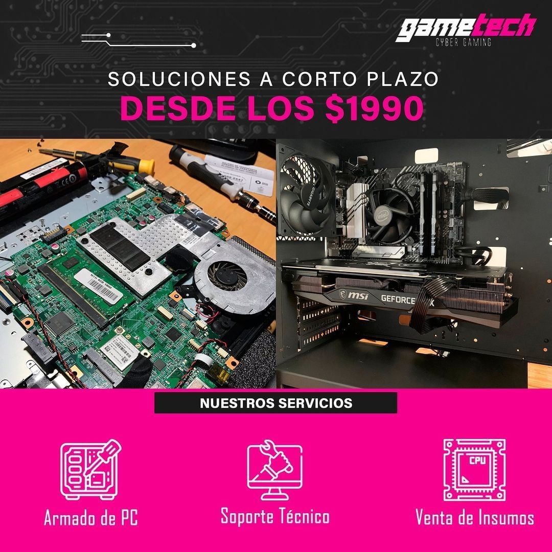 GameTechCyber's tweet photo. 👨‍🏭 En GameTech ofrecemos soluciones rápidas a costos muy accesibles 😎

📢 Vas a encontrar el mejor soporte técnico con la calidad y seriedad que nos identifica:

✅ Backup completo
✅ Formateo e instalación
✅ Instalación utilería básica o full
✅ Limpieza de hardware completa https://t.co/s6L8sX7GX7