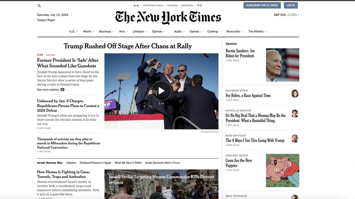 Unbelievable. Look at the headlines.... "A half truth is the most cowardly of lies" - Mark Twain