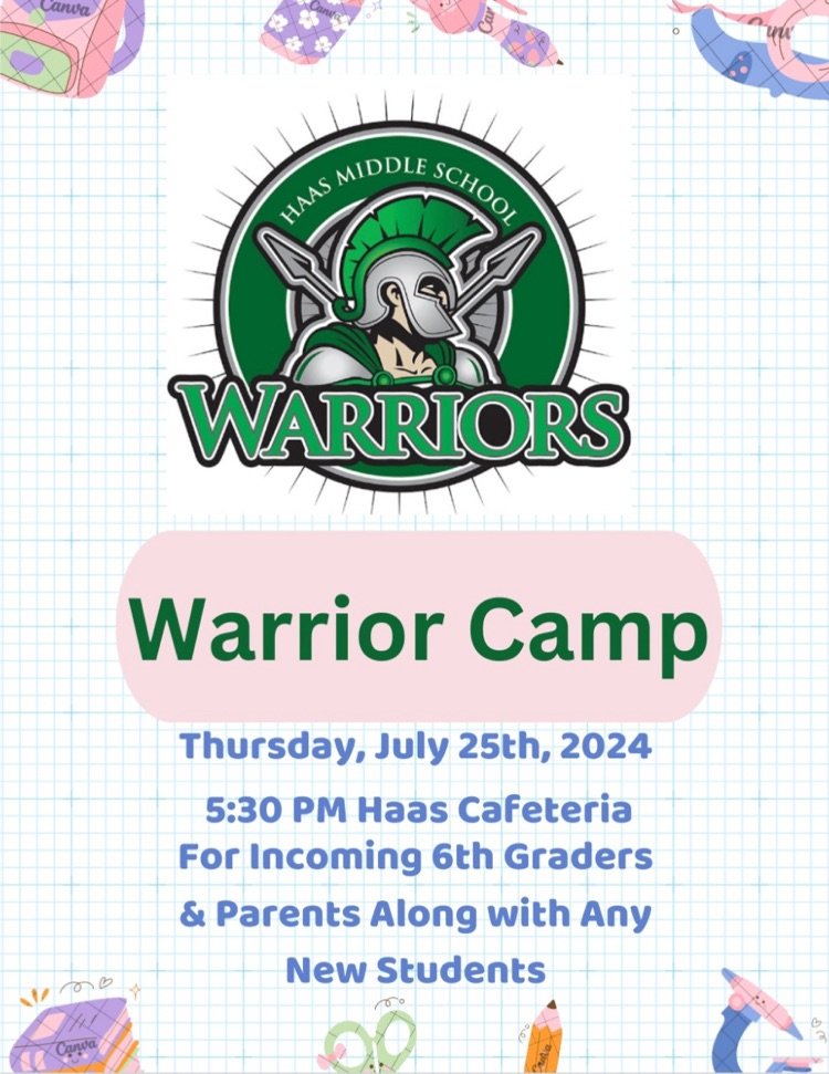 Important  Change in Warrior Camp time!!!  Please note that the day is still the same, but the time had to be moved.        

¡¡¡Cambio importante en el horario del Campamento de Guerreros!!!  Tenga en cuenta que el día sigue siendo el mismo, pero hubo que cambiar la hora.