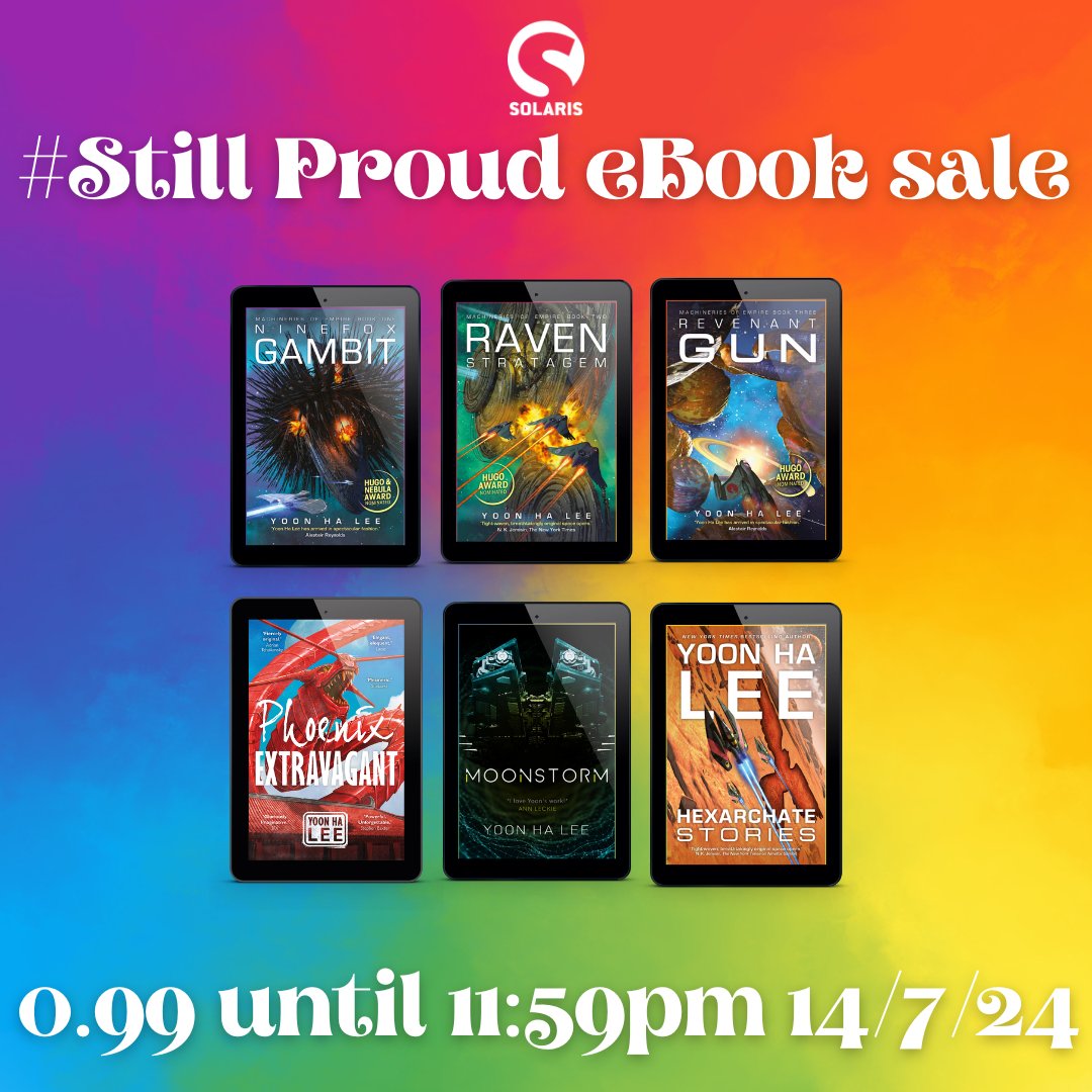 🚨🌈EBOOK SALE!

#pridemonth may be over but we're #stillproud! Until 23:59 on 14/7 you can grab all of these fab titles for 0.99 each on our website!

@emmasterner <a href="/_vajra/">Vajra Chandrasekera</a> <a href="/pennyvixen/">Sarah|Katherine</a> <a href="/meredithmwrites/">Meredith Mooring</a> <a href="/emdashliu/">em x. liu | 刘雯雯☁️</a> <a href="/sl_huang/">SL Huang (not here anymore)</a> <a href="/ryfkah/">Rebecca Fraimow</a> <a href="/XplodingUnicorn/">James Breakwell, Exploding Unicorn</a> &amp; more!

bit.ly/3ng219P