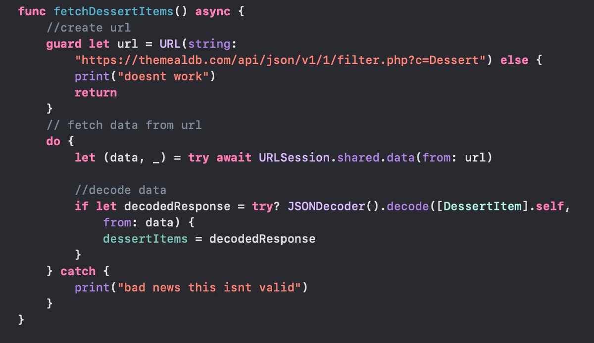 keyedupdev's tweet image. 30/#100DaysOfCode - Used the knowledge I gained from @CodeWithChris 's Menu tutorial to get started on creating a recipe app. Learning that API calls in Swift are more difficult than I expected. Still haven't figure out how to get it working, but will tinker til I get it.