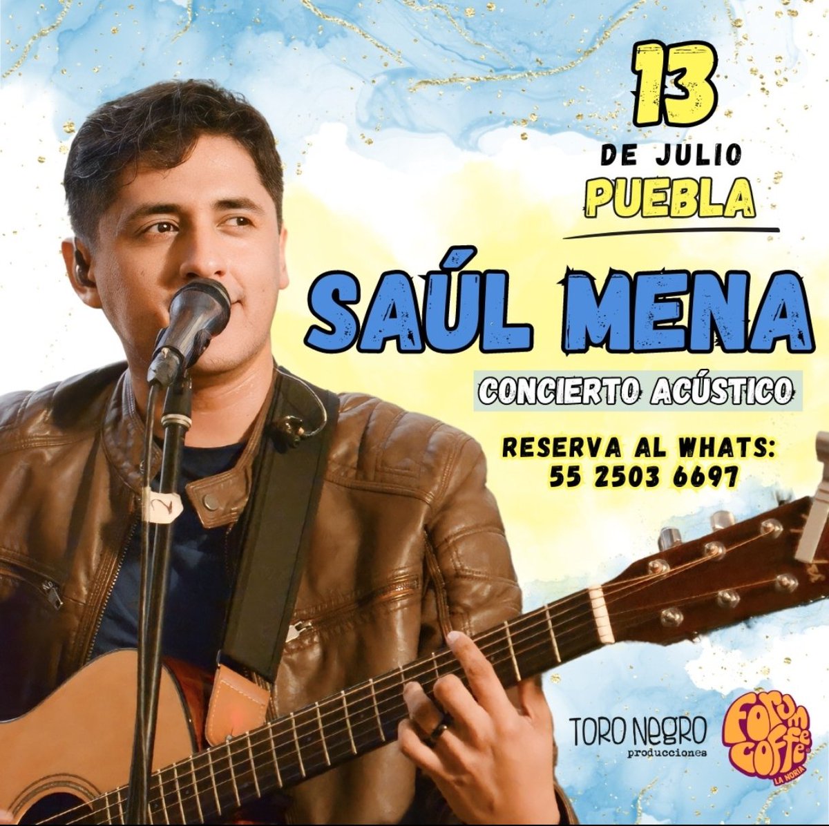 ToroNegro_'s tweet photo. Saúl Mena llega a #Puebla para cantar con todo el ❤️ al 'Forum Coffee', Plaza La Noria, 8pm 😉🎤🎶 https://t.co/ZYM4K7GFM2