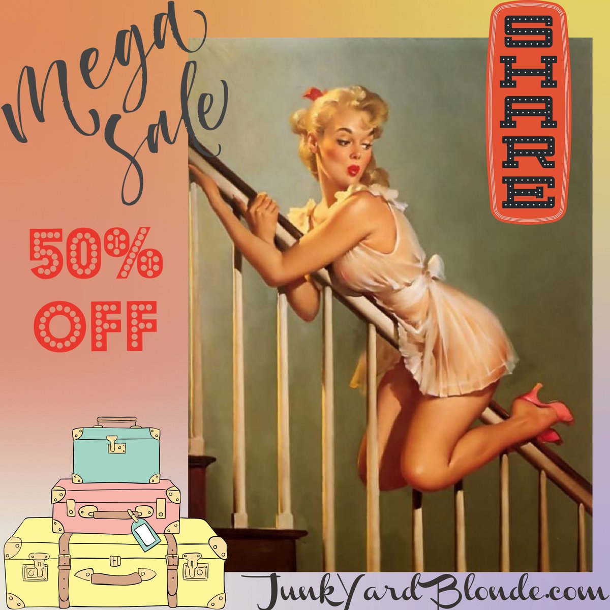 JunkYardBlonde's tweet photo. 💥📷Prices SLASHED📷📷MOVING SALE NOW 50% off of MOST Inventory* Jewelry is 30% off. EnDS 7/25 Midnight. MUST LIQUIDATE INVENTORY before MOVE. #kitsh #sale https://t.co/fK5WatbrUM https://t.co/X3MjJH0nX1