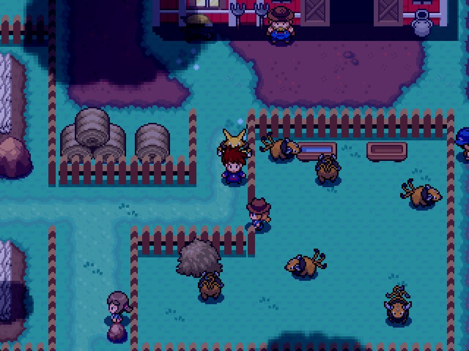 Regis_Story's tweet image. Ce soir, nous souhaitions vous présenter une immersion au sein de la route 011. 

Cette route, faisant la transition avec Carmin sur Mer et l’océan, accueil aujourd’hui une ferme de Tauros où il semble se passer des choses étranges.

#fangame #psdk #pokemon