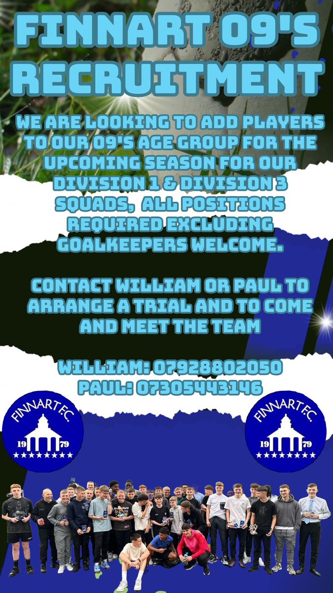 Our fantastic 2009s are looking for players for the season ahead.

If you’re looking for a new challenge drop me a message.