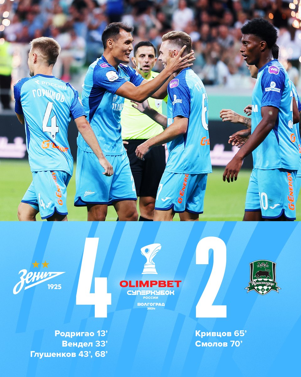 zenit_spb's tweet photo. ВСЕЕЕЕЕ! С ПОБЕДОЙ, СИНЕ-БЕЛО-ГОЛУБЫЕ! СУПЕРКУБОК НАШ! 🏆

#ЗенитКраснодар https://t.co/UuskCZoCZa