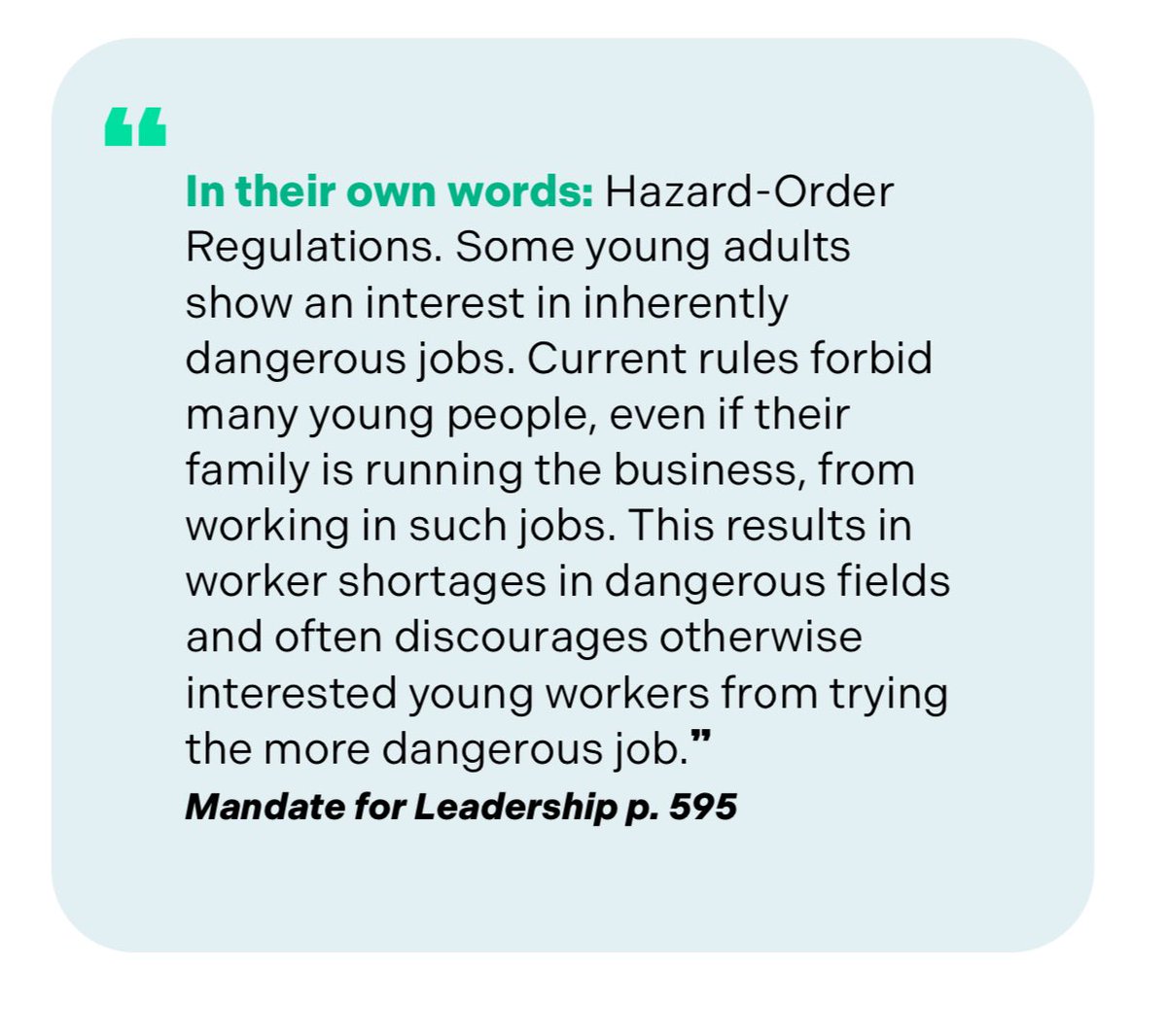 0liviajulianna's tweet photo. Did yall know that Project 2025 literally wants to roll back CHILD LABOR LAWS!!?? 

They want kids to be able to work “inherently dangerous jobs.” They’re literally trying to send kids back to the coal mines. ⛏️😭

https://t.co/UcW3zQLDlA https://t.co/BycT2TH1L3