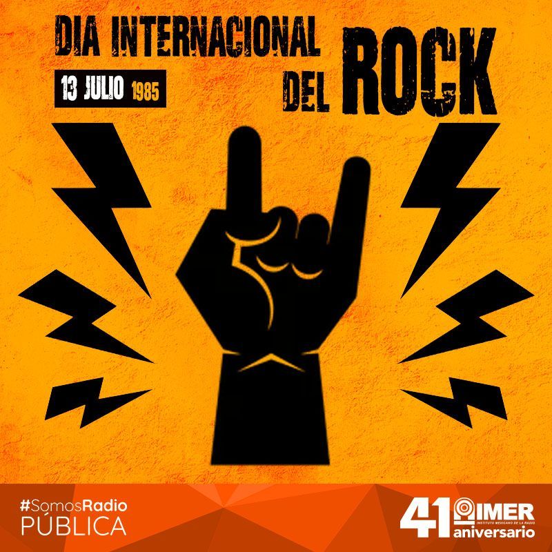 imerhoy's tweet photo. 🎵🤘🏼 13 de julio, #DíaMundialdelRock. 

#SuenaIMER
#SomosRadioPública https://t.co/bzcm53deRY