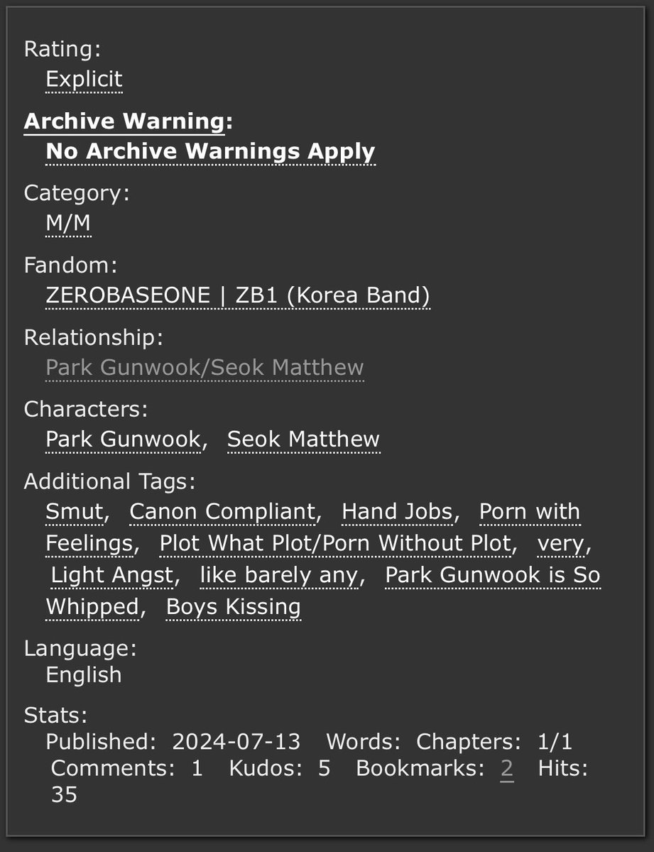 princessdaddyzc's tweet photo. #Mattwook fic
π« Explicit
π« Smut
π« Canon compliant (?)
π: https://t.co/1pyGz7zfKz https://t.co/dpQqohxlrz