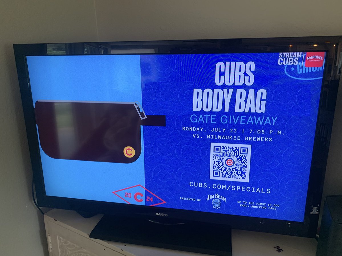 Interesting non-cliche giveaway by the <a href="/Cubs/">Chicago Cubs</a>. Can’t wait to get mine!
<a href="/WatchMarquee/">Marquee Sports Network</a>