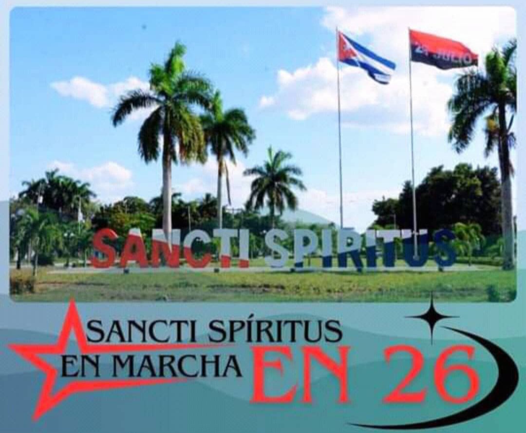 Júbilo popular entre los espirituanos por el 26 de Julio.
#SanctiSpíritusEn 26