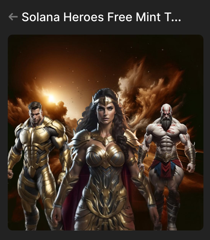 Surprise airdrop for our $Villains tokens holders. 

We just dropped a free mint token for our Heroes collection to every wallet that holds 5 million or more $Villains Tokens.

Go check it out, look in hidden folder if you dont see it.
You will all be able to mint a Heroes NFT