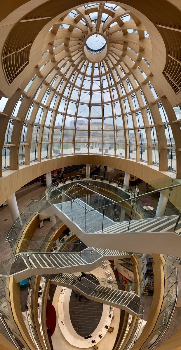 bikeitderek's tweet photo. Visited #Liverpool yesterday and loved it! Think my favourite building was @Lpoolcentlib Has a real wow factor as you walk in for first time https://t.co/7owa5YbMvS