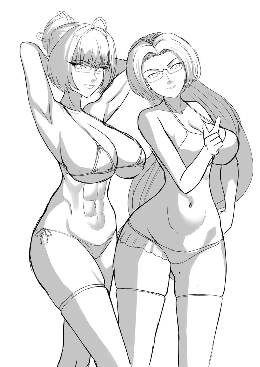YF_Studio's tweet photo. Another Side swimsuit Sketches https://t.co/dB0WOOVcWA