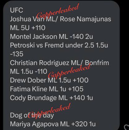 Capperleaked's tweet image. #LEARLOCKS UFC