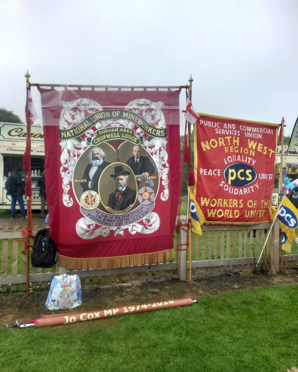 philrobson60's tweet photo. 138th Durham Miners' Gala. Always brings back memories of my Dad's family from #Chopwell Fantastic to meet up with an old workmate & his son from #Merseyside https://t.co/Lwi5jFQnKJ