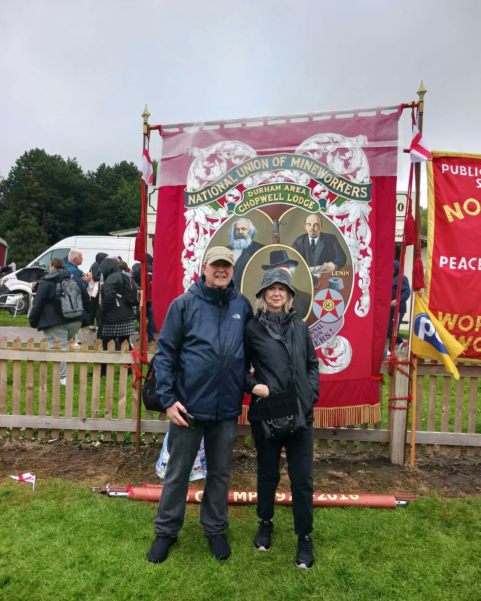philrobson60's tweet photo. 138th Durham Miners' Gala. Always brings back memories of my Dad's family from #Chopwell Fantastic to meet up with an old workmate & his son from #Merseyside https://t.co/Lwi5jFQnKJ