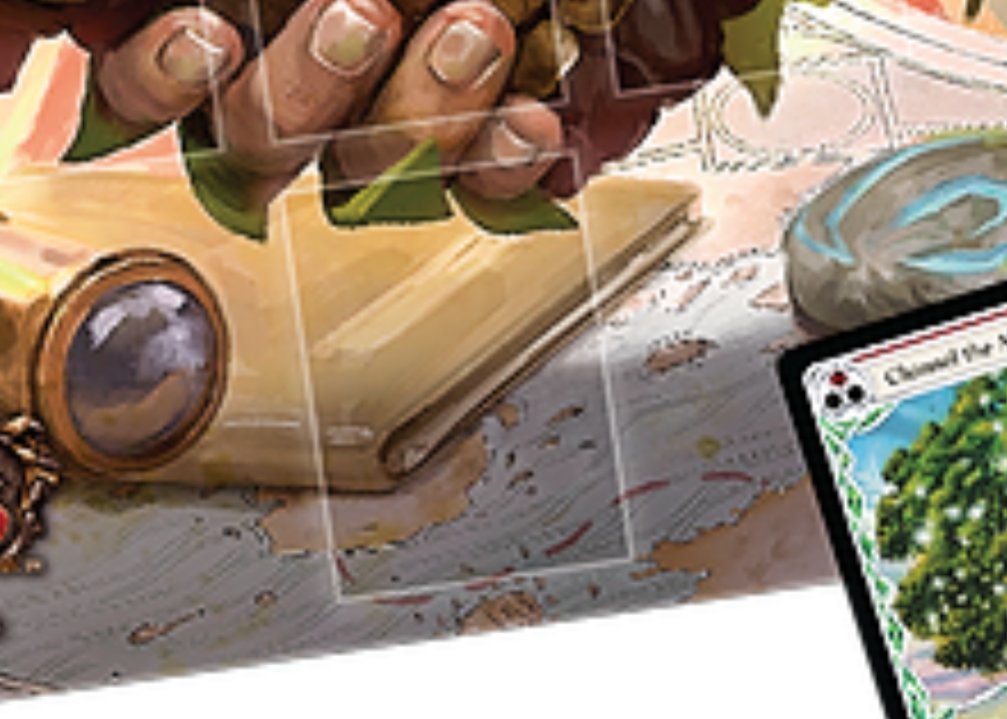tcgted's tweet image. What is this map of? It's definitely not Rathe as there is too much water and there is a dotting line path? 

Maybe that is the path to a new land?? 

@james_white you hiding Easter eggs again?!?! 😁

#fabtcg