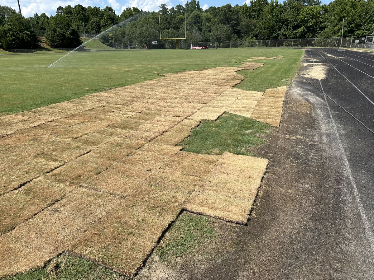 Things you have to deal constantly in treating natural turf, thanks to <a href="/fieldman24/">Michael Bare</a> catching this today and his amazing support, sprinkler zones are down for the 1,000th time, thanks to <a href="/JustCoachHales/">Brian Hales</a> as well for his continuous help with his field!