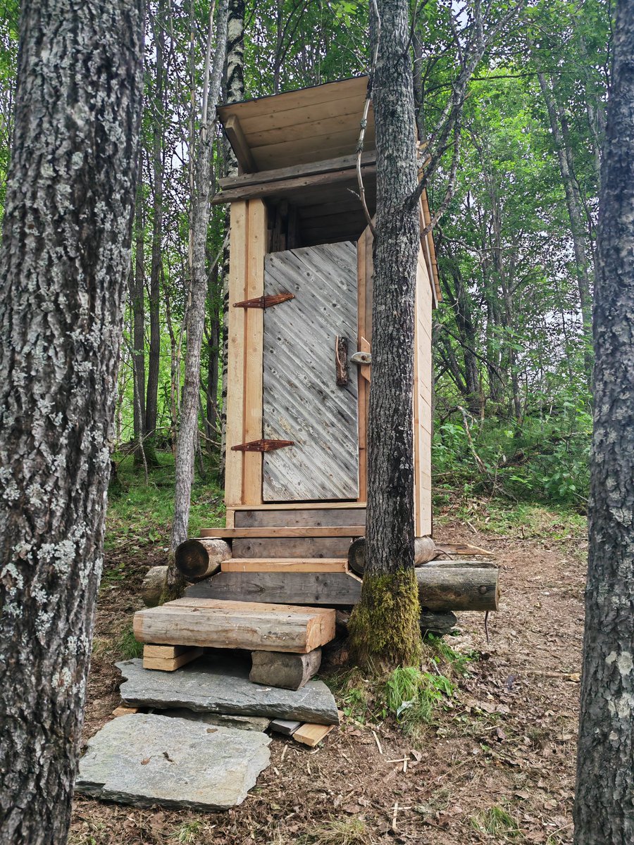 Kontio10's tweet image. I restored old rotten shed to a toilet from leftover materials. Mission accpmplished. #noshopping #usewhatyouhave