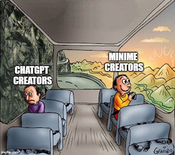myminimeai's tweet photo. Creators, are you ready to give your data to @chatgptapp for free?!?!

#Creators #AI #TryMiniMe https://t.co/pmqYpaLZ0L