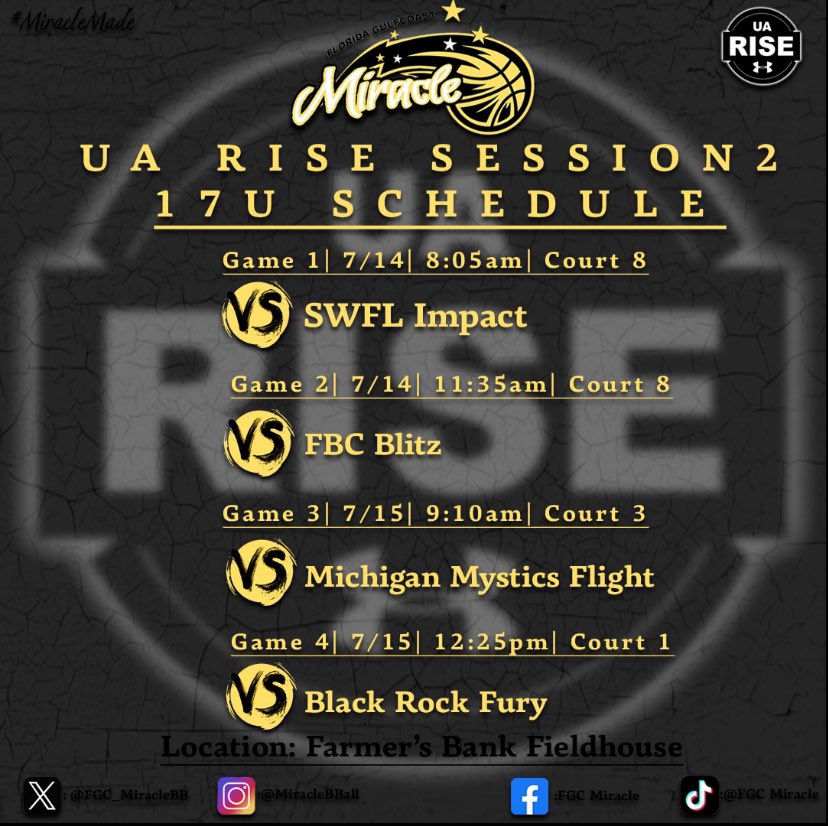 Thatiyana Holiday (@thatiyanaholid2) on Twitter photo Hey coaches I’ll be at <a href="/RiseCircuit/">UA Rise Circuit</a> with <a href="/FGC_MiracleBB/">FGC Miracle UA Rise</a>
<a href="/CoachBCruz/">Brian Cruz</a> <a href="/AJemperrie/">Alberto Jemperrie</a> <a href="/CoachCed55/">Coach Cedric</a> <a href="/CoachTeddy_FGC/">Teddy Spikes</a> Hey coaches I’ll be at <a href="/RiseCircuit/">UA Rise Circuit</a> with <a href="/FGC_MiracleBB/">FGC Miracle UA Rise</a>
<a href="/CoachBCruz/">Brian Cruz</a> <a href="/AJemperrie/">Alberto Jemperrie</a> <a href="/CoachCed55/">Coach Cedric</a> <a href="/CoachTeddy_FGC/">Teddy Spikes</a>