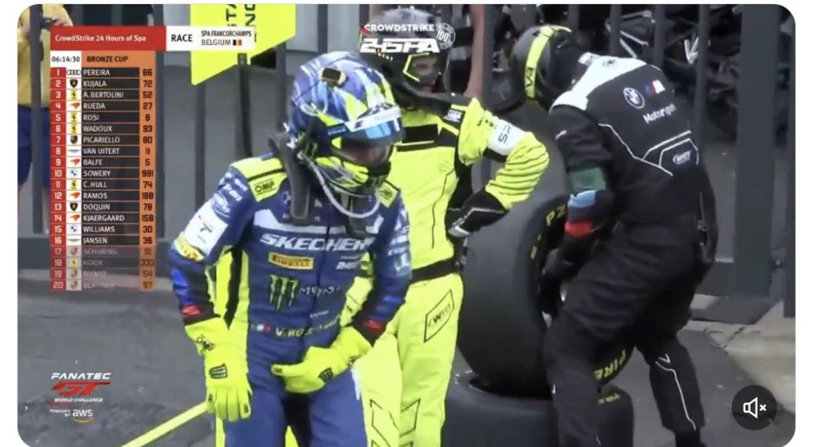 Valentino Rossi adjusting his clock to 9:32