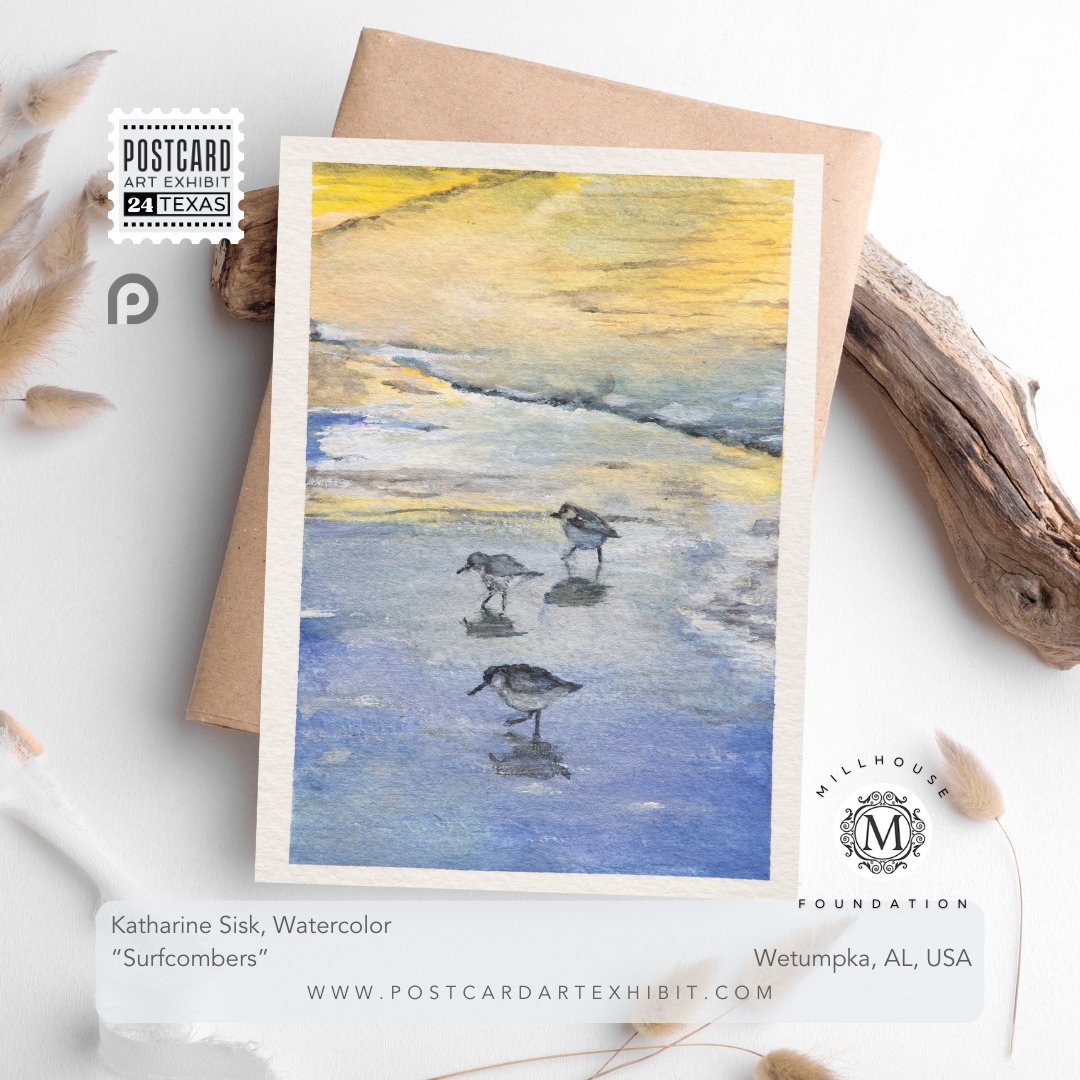 This lovely art card arrived in support of <a href="/millhousemck/">MillHouse Foundation</a> - This year we are about artists supporting artists in #postcardartexhibit24! Thank you, Katharine Sisk (not on X) Follow <a href="/millhousemck/">MillHouse Foundation</a> #postcardartexhibit #artistssupportingartists #artforacause #artistshelpingartists